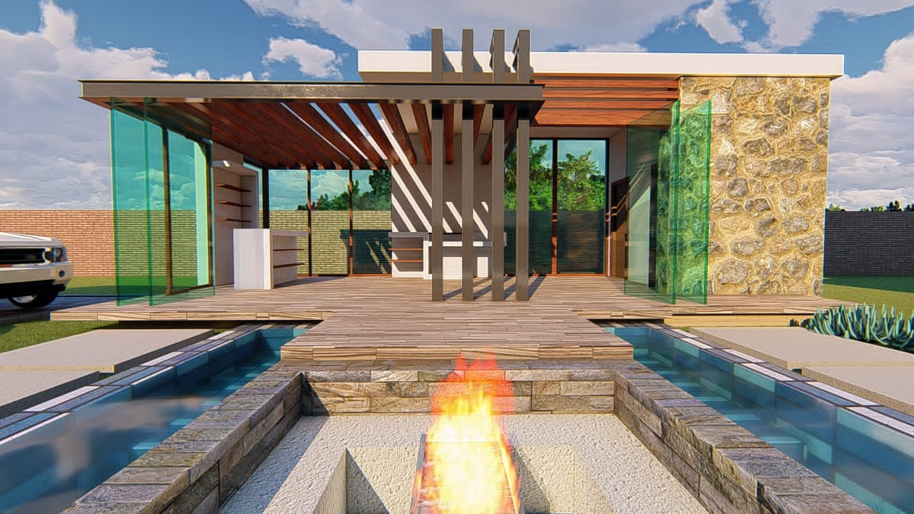 Read more about the article Luxurious Modern Home with Swimming Pool and Fire Pit